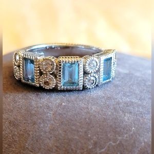 Judith Ripka Blue Topaz Ring